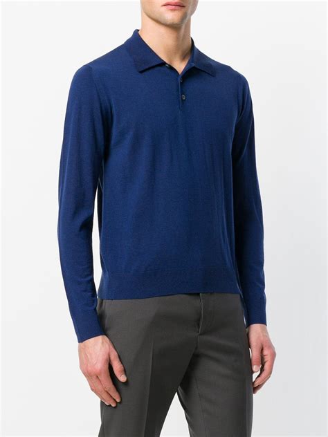 prada t-shirt polo|Prada long sleeve polo.